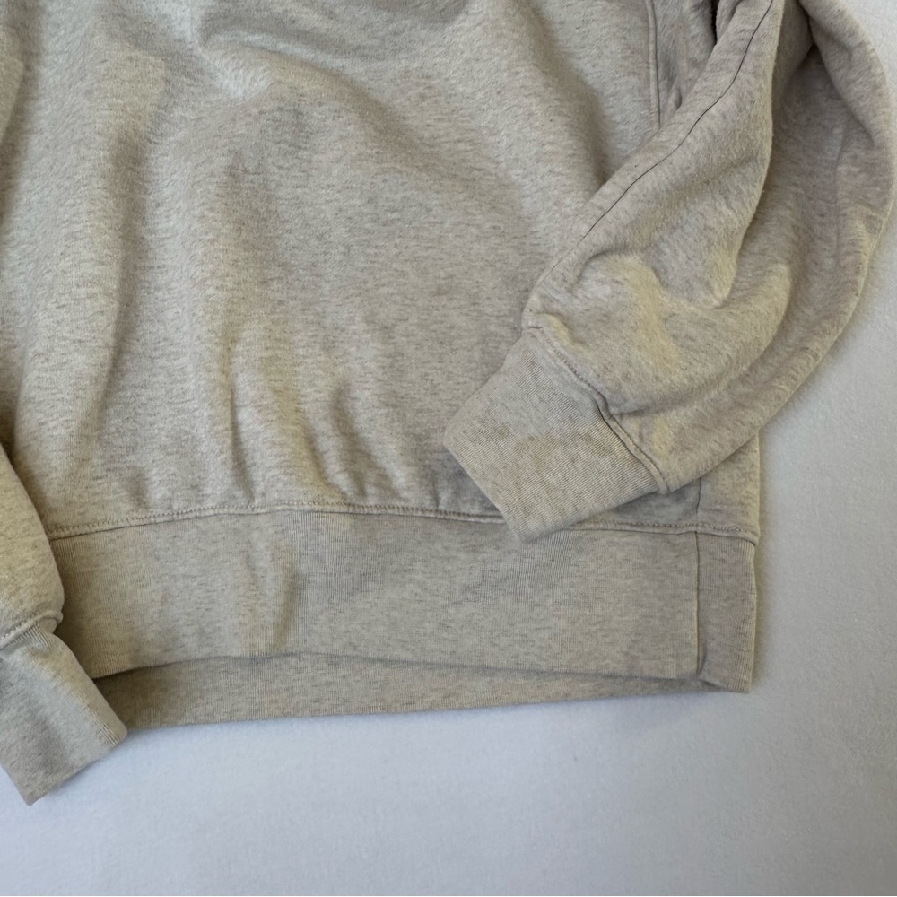American Eagle Oversized Hoodie Crewneck Ivory Relaxed Fit Women’s Size Small - Picture 9 of 9